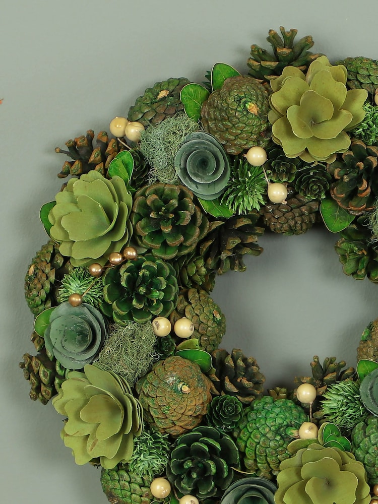 Dibor Green Hemlock Grove Wreath - Image 2 of 5