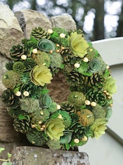 Dibor Green Hemlock Grove Wreath - Image 3 of 5