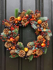 Dibor Orange Harvest Fruits Wreath - Image 1 of 6