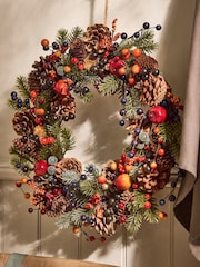 Dibor Orange Harvest Fruits Wreath - Image 2 of 6