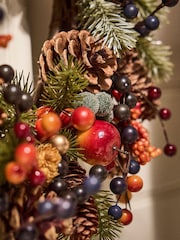 Dibor Orange Harvest Fruits Wreath - Image 3 of 6