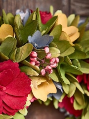 Dibor Green Rainbow of Colour Floral Wreath - Image 2 of 3