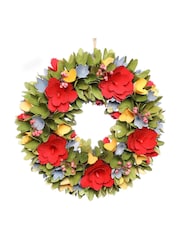 Dibor Green Rainbow of Colour Floral Wreath - Image 3 of 3