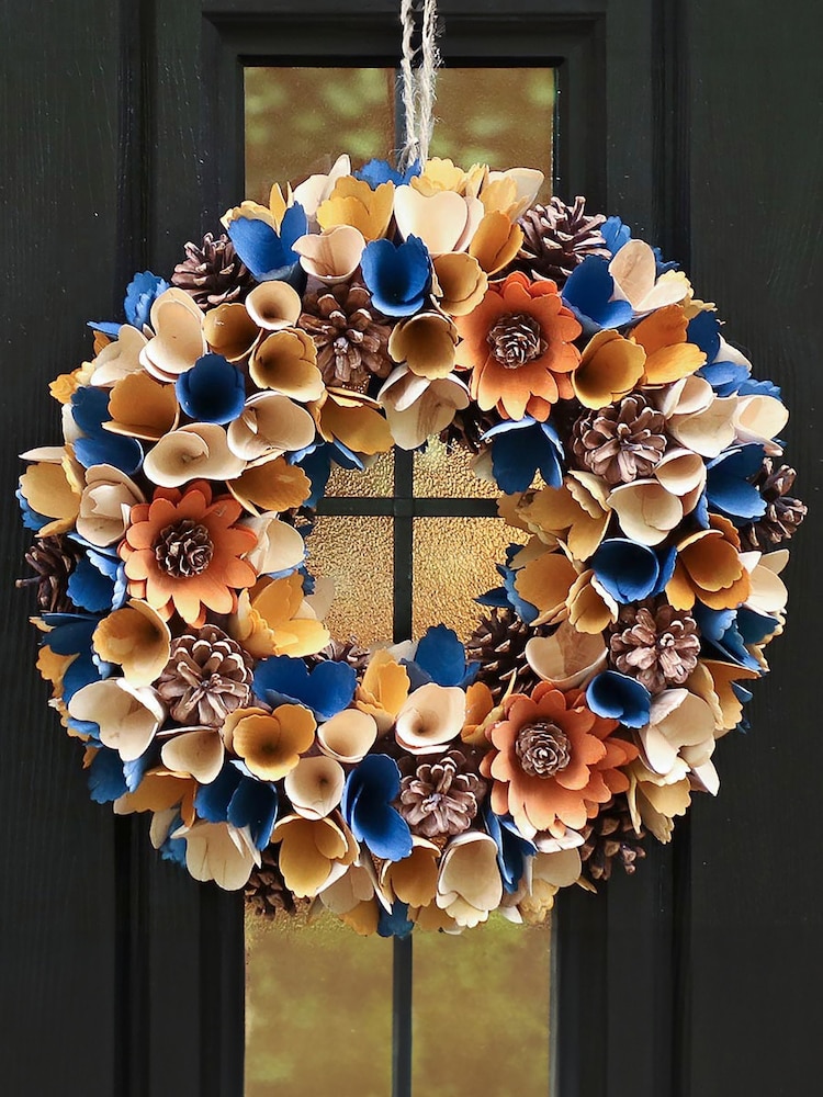 Dibor Orange Sunflower Wreath 32cm - Image 1 of 4