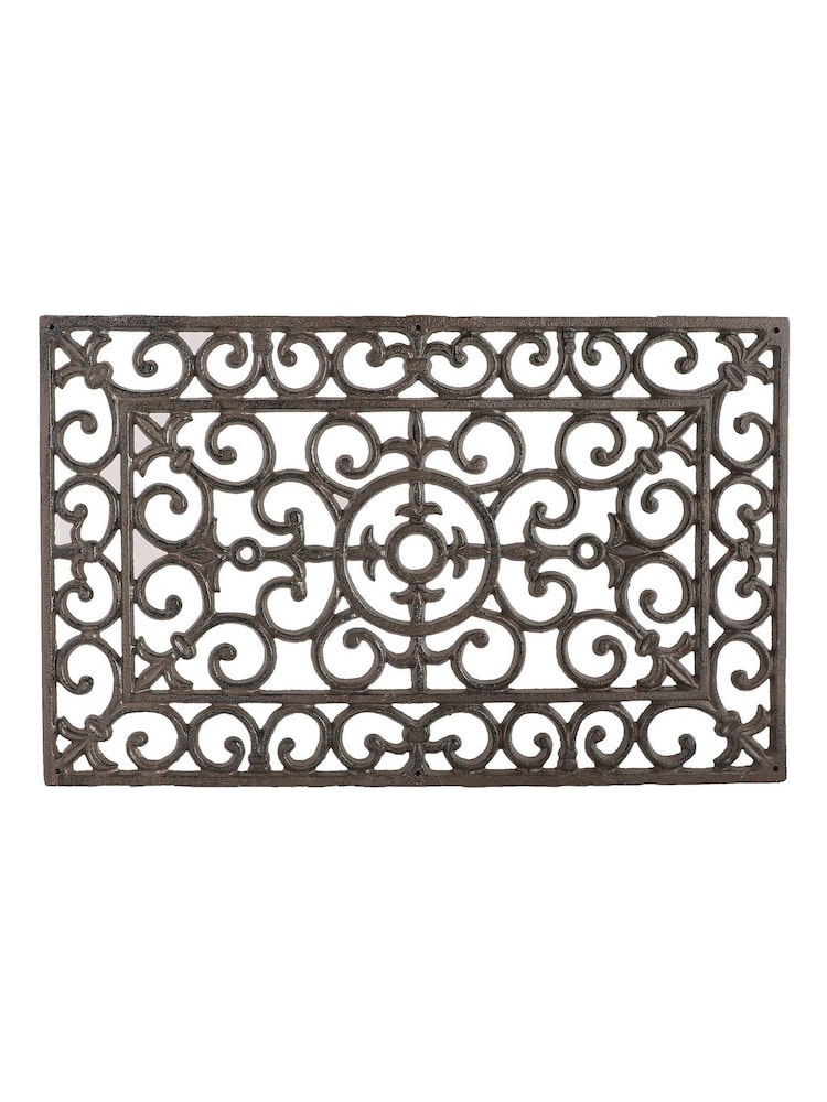 Dibor Brown Cast Iron Ornate Doormat - Image 2 of 5