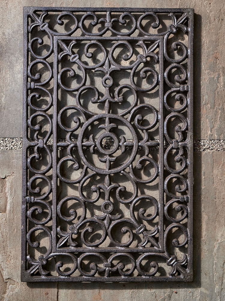 Dibor Brown Cast Iron Ornate Doormat - Image 5 of 5