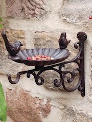Dibor Brown Wall Mounted Bird Bath and Feeder - Image 1 of 6