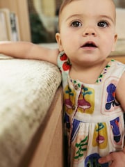 Multi Bright Strawberry/ Apple Baby Sleeveless Top and Trouser 2 Piece Set (0mths-2yrs) - Image 2 of 14
