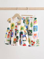 Multi Bright Strawberry/ Apple Baby Sleeveless Top and Trouser 2 Piece Set (0mths-2yrs) - Image 3 of 14