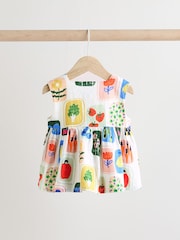 Multi Bright Strawberry/ Apple Baby Sleeveless Top and Trouser 2 Piece Set (0mths-2yrs) - Image 5 of 14