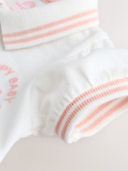 White/Pink Baby Tennis 100% Cotton Dress (0mths-2yrs) - Image 7 of 8