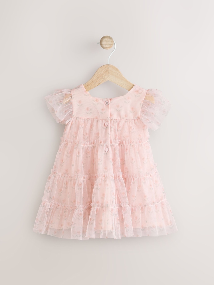 Pink Mesh Baby Dress (0mths-2yrs) - Image 2 of 6