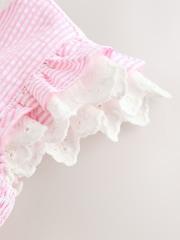 Pink Baby Embroidered Dress and Knickers 2 Piece Set (0mths-2yrs) - Image 9 of 9