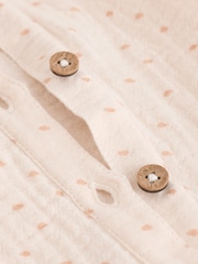 Beige Spot 100% Cotton Baby Shirt And Shorts Set (0mths-3yrs) - Image 12 of 12