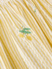 Yellow Baby 100% Cotton Embroidered Dress (0mths-2yrs) - Image 5 of 7