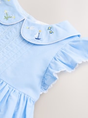 Blue and Yellow Scene Printed Baby Smock Dress (0mths-2yrs) - Image 5 of 6