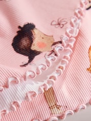 Pink Fairy Bunny Long Sleeve Ribbed Dress (3mths-7yrs) - Image 4 of 4