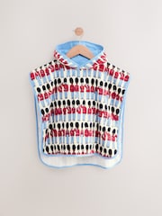 Red/Blue Cath Kidston 100% Cotton Towelling Poncho (9mths-6yrs) - Image 7 of 9