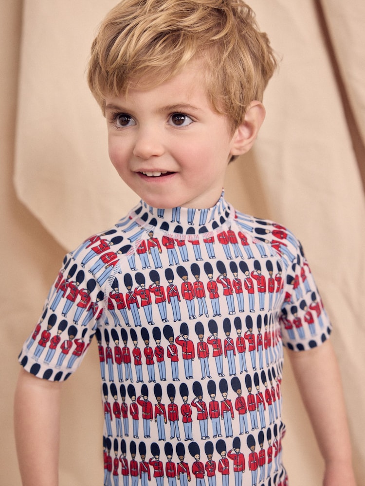 Rouge/Bleu - Cath Kidston Maillot de bain Sunsafe tout-en-un ({}3mois-7ans) - Image 3 of 7