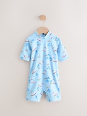 Blue Cath Kidston Sunsafe All-In-One Swimsuit (3mths-7yrs) - Image 5 of 8