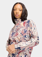 adidas Originals Purple Firebird Satin Liberty Print Track Top Jacket - Image 4 of 6
