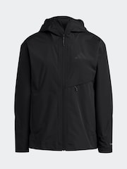 adidas Black Multi 2-Layer Climaproof Rain Jacket - Image 7 of 7