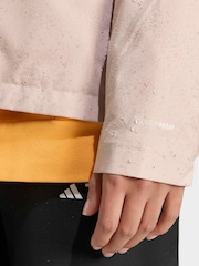 adidas Taupe Brown Multi 2-Layer Climaproof Rain Jacket - Image 6 of 7