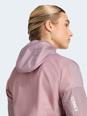 adidas Terrex Mauve Purple Xperior CLIMA365 Light Windweave Jacket - Image 4 of 7