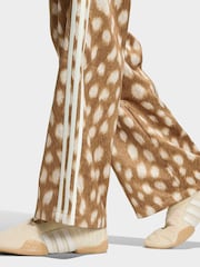 adidas Originals Light Brown Bambi Print Satin Loose Track Pant Trousers - Image 5 of 6