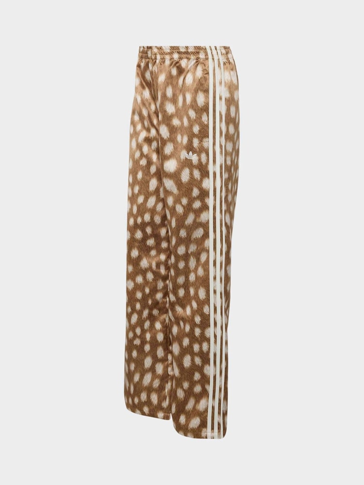 adidas Originals Light Brown Bambi Print Satin Loose Track Pant Trousers - Image 6 of 6 adidas Originals Light Brown Bambi Print Satin Loose Track Pant Trousers - Image 6 of 6