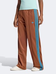 adidas Originals Brown/Blue Firebird Loose Trousers - Image 1 of 5