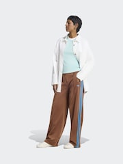 adidas Originals Brown/Blue Firebird Loose Trousers - Image 3 of 5