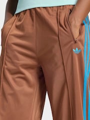 adidas Originals Brown/Blue Firebird Loose Trousers - Image 4 of 5