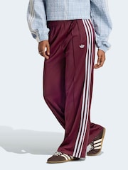 adidas Originals Maroon Red/White Firebird Loose Trousers - Image 1 of 5