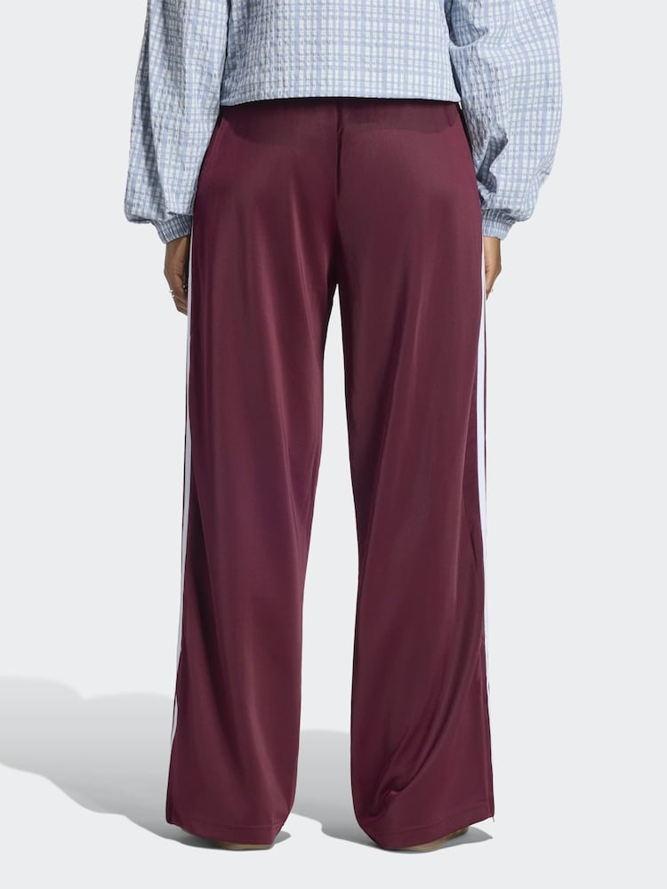 adidas Originals Maroon Red/White Firebird Loose Trousers - Image 2 of 5 adidas Originals Maroon Red/White Firebird Loose Trousers - Image 2 of 5