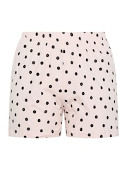 Yours Curve Pink Polka Dot Pyjama Shorts - Image 5 of 5