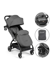 Ickle Bubba Graphite Grey Aries Prime Autofold Stroller - Image 1 of 6