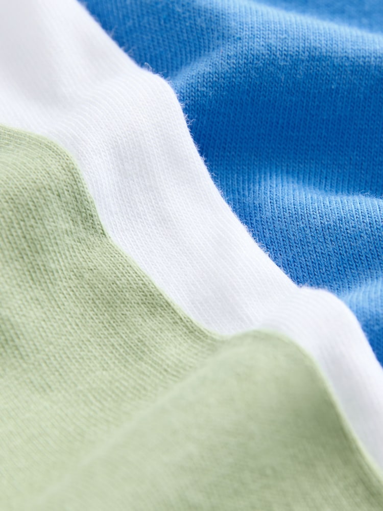 THE SET Vrouwen THE SET 4 relaxte T-shirts met korte mouwen White/Stripe/Khaki/Light Khaki L