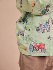 Green Tractor Print Jacket (3mths-7yrs) - Image 7 of 11