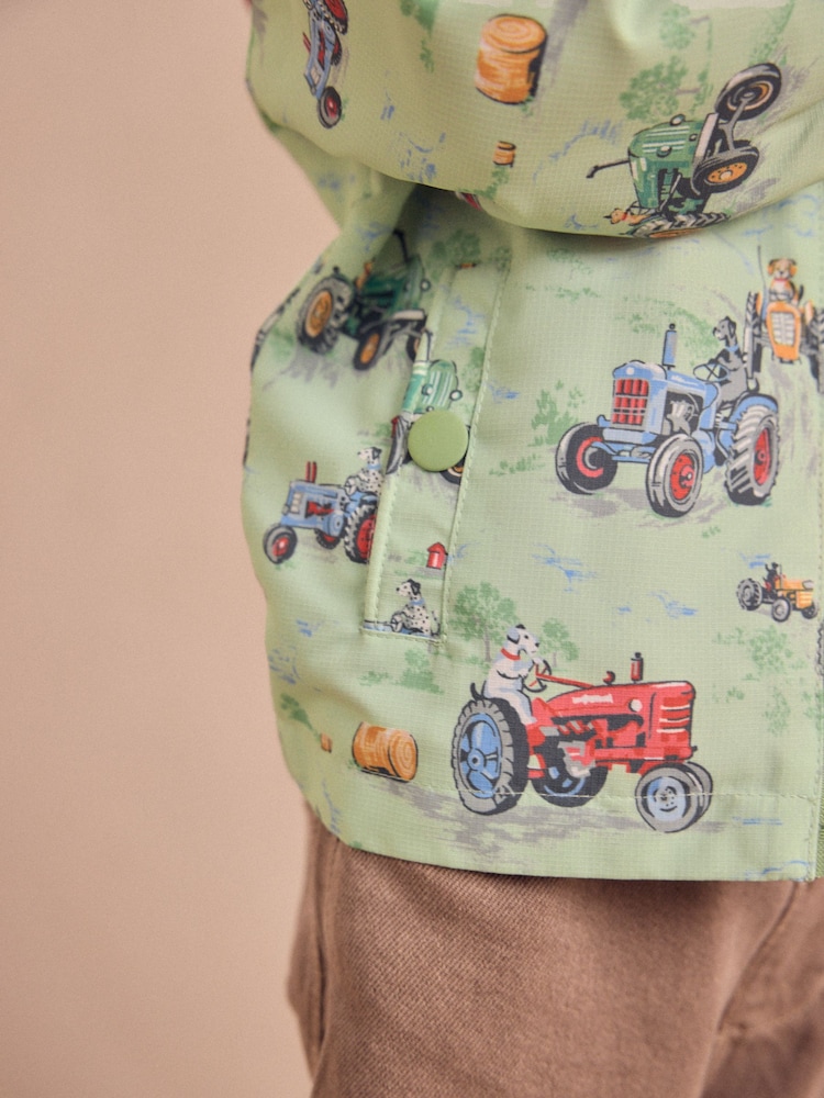 Green Tractor Print Jacket (3mths-7yrs) - Image 7 of 11