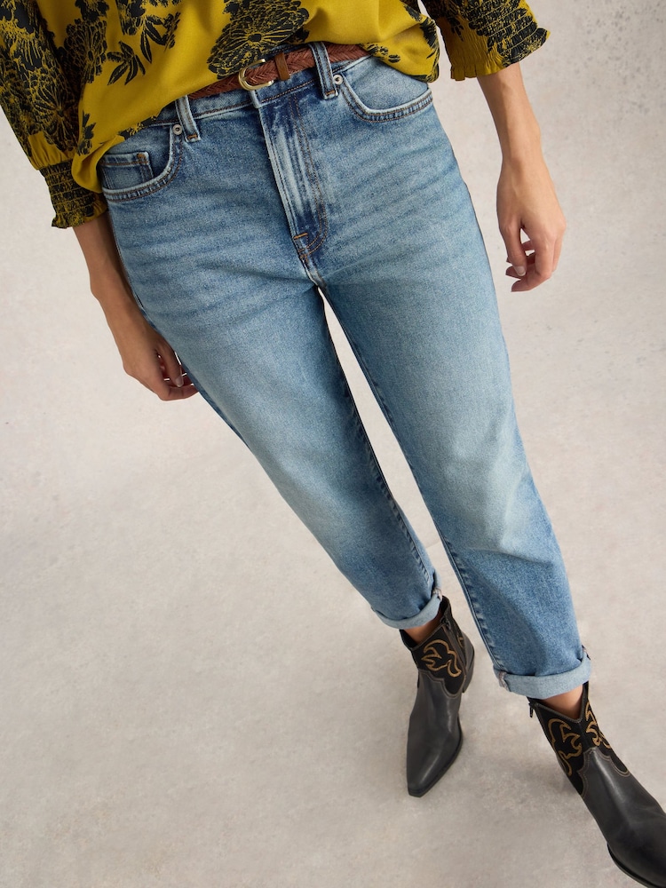 White Stuff Blue Tilly Tapered Jeans - Image 1 of 6