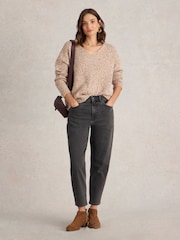 White Stuff Black Tilly Tapered Jeans - Image 1 of 6