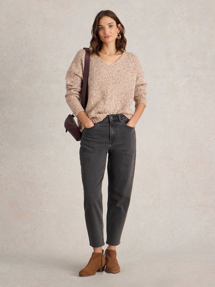 White Stuff Black Tilly Tapered Jeans - Image 1 of 6