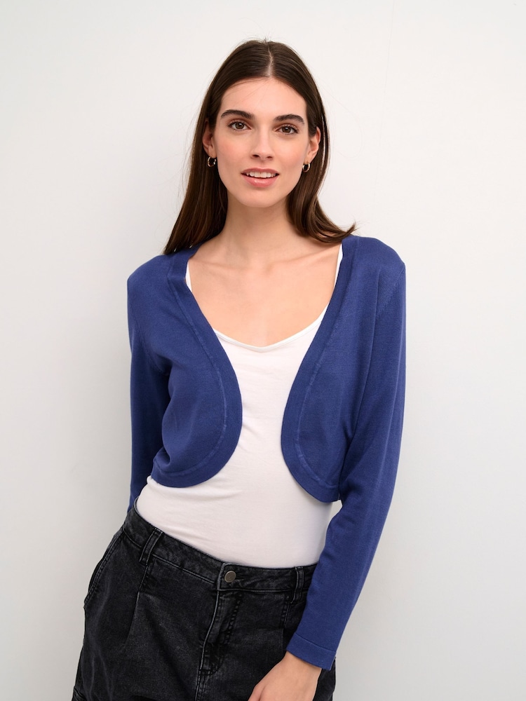 Kaffe Slim Fit Kaastrid Bolero Long Sleeves Cardigan - Image 1 of 6