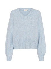 Kaffe Katrina V-Neck Casual Fit Pullover Jumper - Image 5 of 6