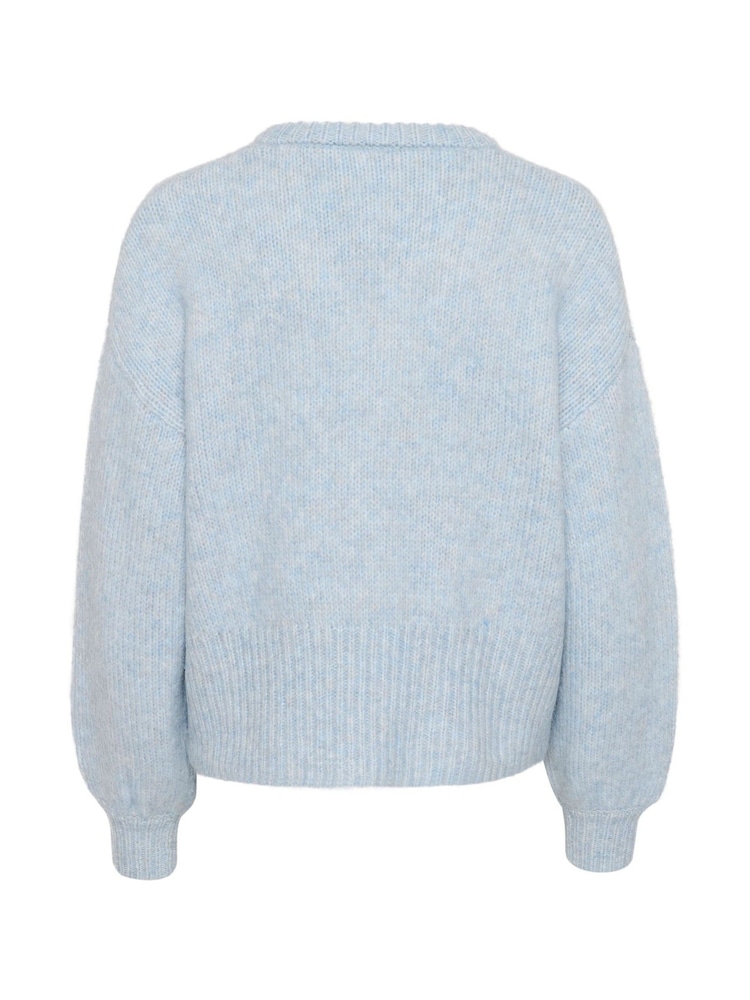 Kaffe Katrina V-Neck Casual Fit Pullover Jumper - Image 6 of 6