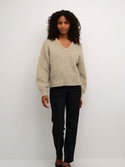 Kaffe Katrina V-Neck Casual Fit Pullover Jumper - Image 4 of 7