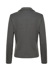 Kaffe Grey KAjenny Notch Lapel Regular Fit Blazer - Image 6 of 6