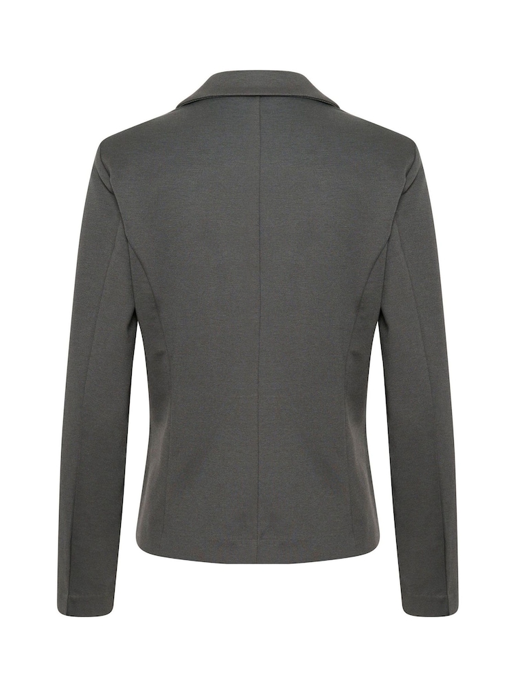 Kaffe Grey KAjenny Notch Lapel Regular Fit Blazer - Image 6 of 6