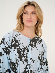 Kaffe Kalouise Knee Length Long Sleeve Black Dress - Image 4 of 6
